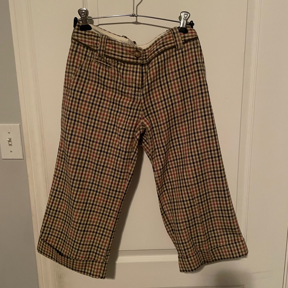 TOMMY HILFIGER WOMEN’S CHECK CROPPED PANTS